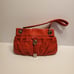 B. Makowsky Red leather Satchel Purse Bag