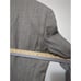 Hart Schaffner Marx Mens Gray Plaid Wool Blazer Window Pane Houndstooth Sz 44L