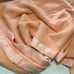 Vintage Waffle Weave King size Blanket peach color Satin Trim