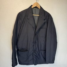 Eddie Bauer Jacket Men L Black Down Filled Coat Water Resistant Pockets Travel