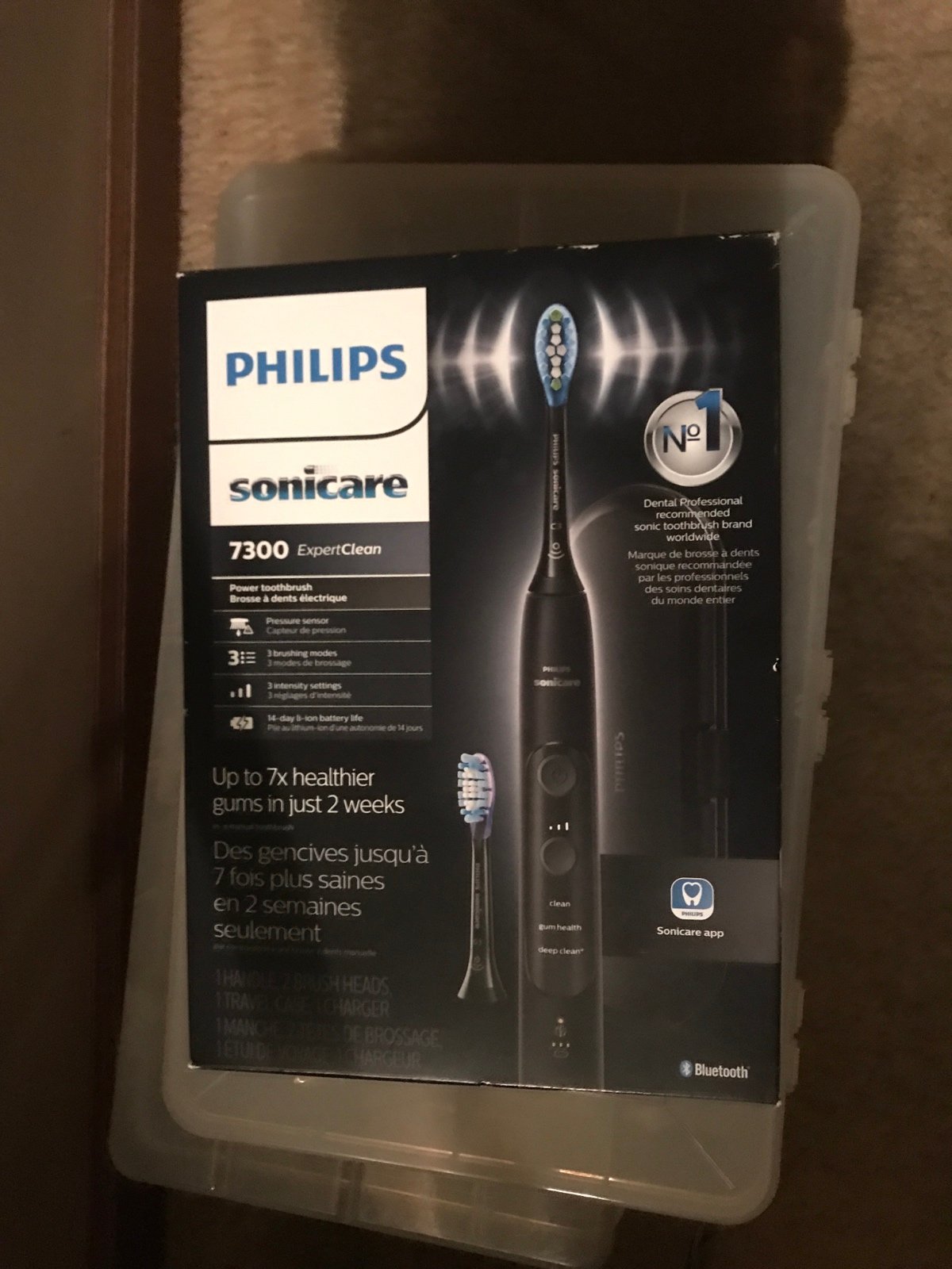Phillips Sonicate toothbrush 7300 black sealed new in the box