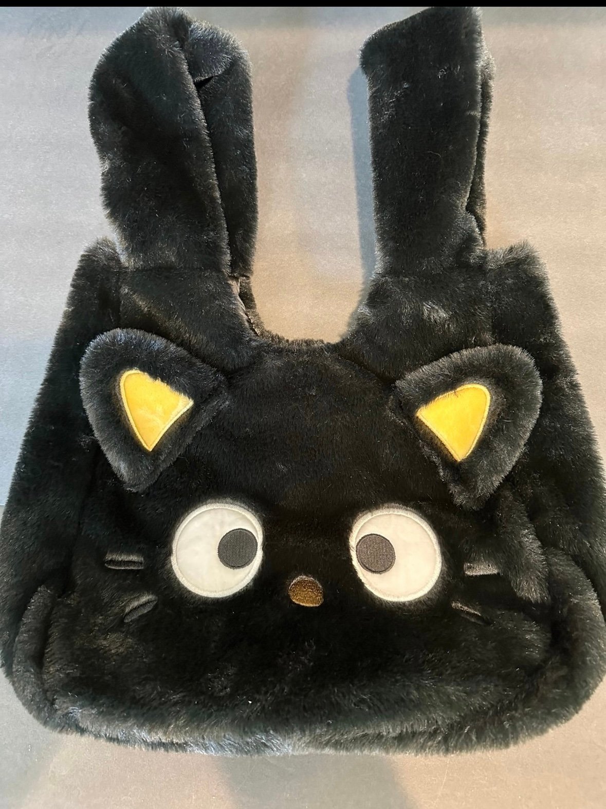 Purse Tote Bag Sanrio Chococat Face Furry 
B24