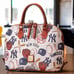 Dooney & Bourke MLB Yankees Zip Zip Leather Satchel Bag Officially Licensed