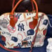 Dooney & Bourke MLB Yankees Zip Zip Leather Satchel Bag Officially Licensed