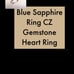 Heart Sapphire Ring