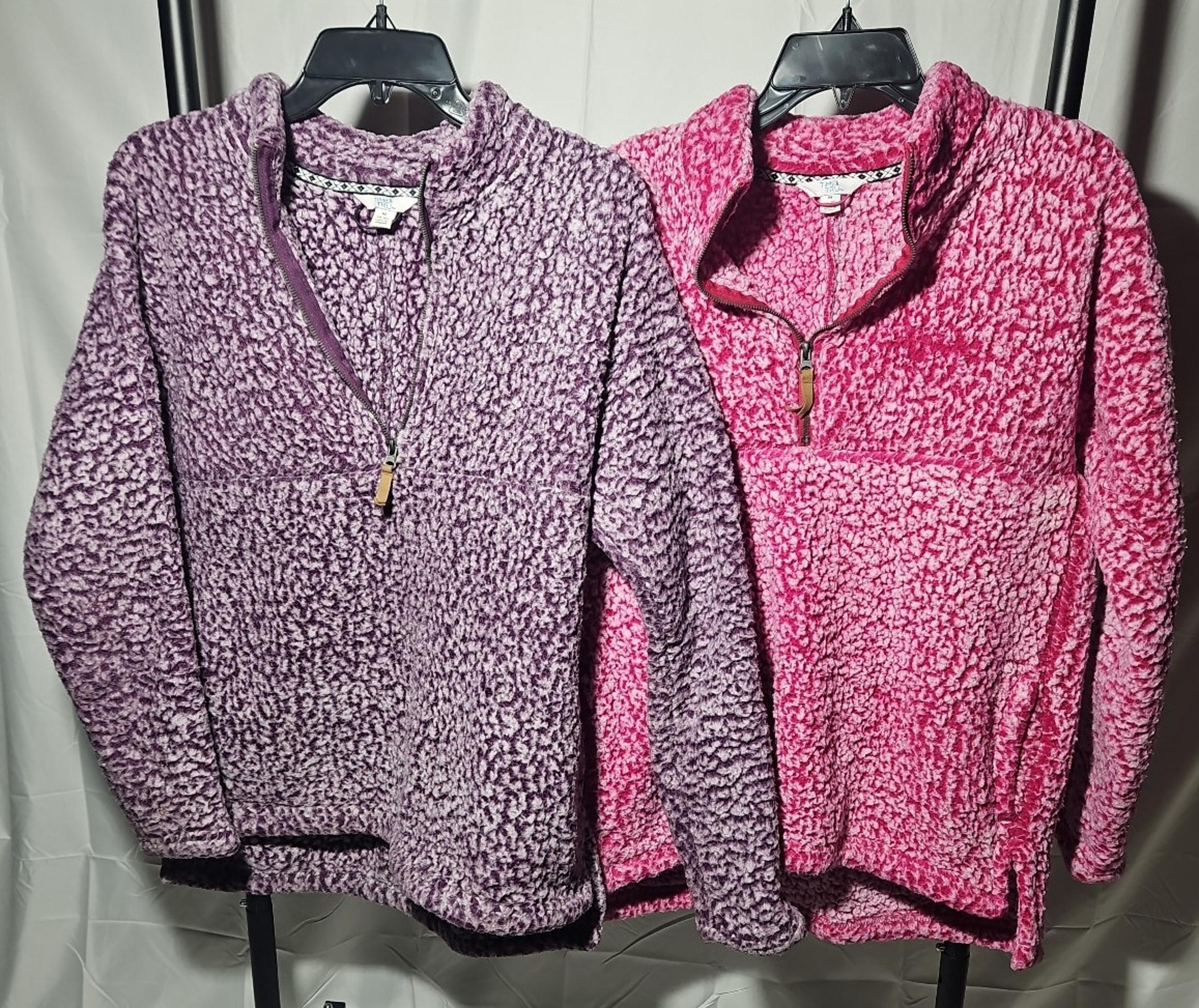 Womens fuzzy quarter zip bundle