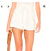 Free People everywhere you go paper bag ecru off white shorts NWT size 12