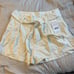 Free People everywhere you go paper bag ecru off white shorts NWT size 12