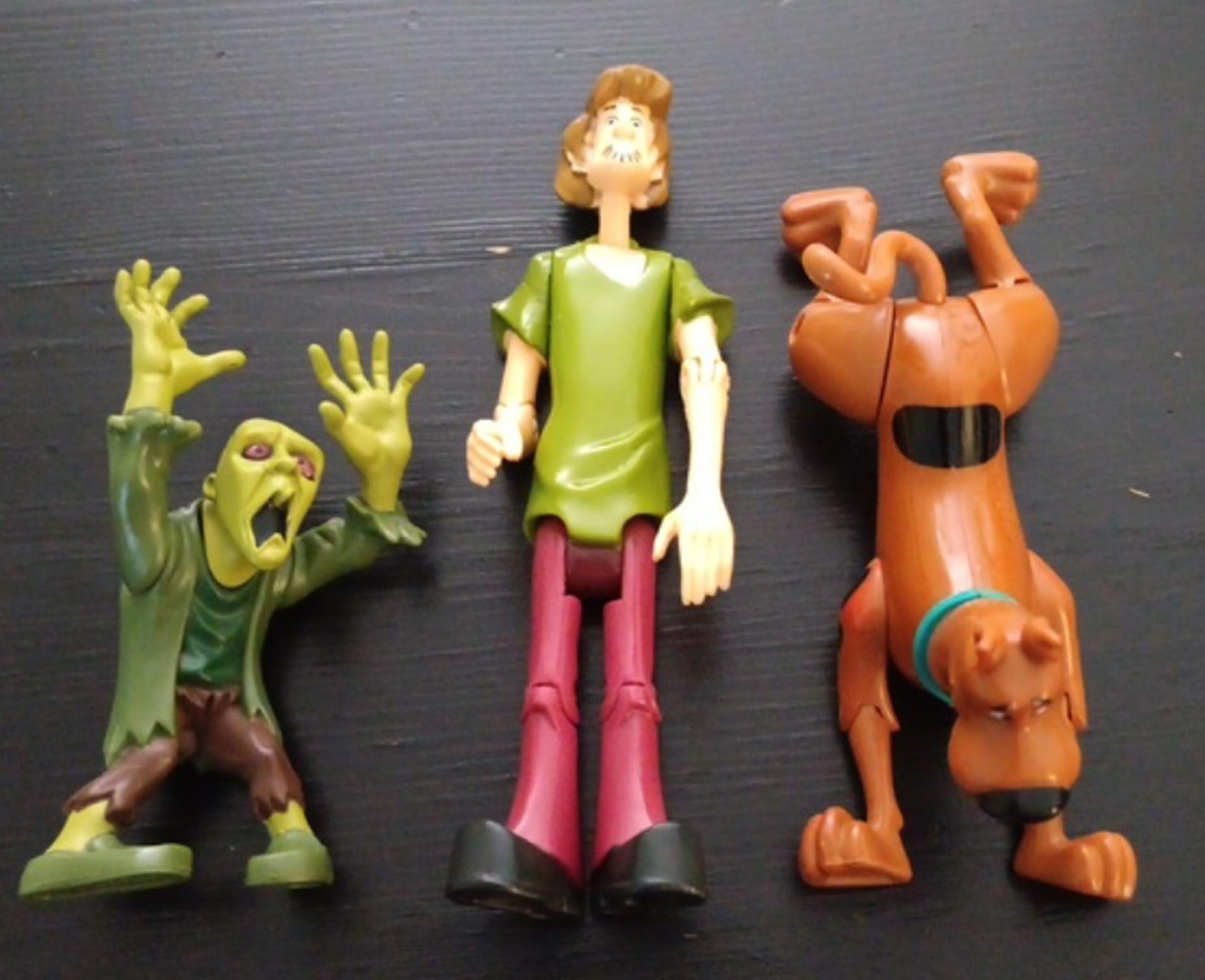 SCOOBY DOO Shaggy & Scooby 5" Action Figure Hanna Barbera Poseable And Zombie 3"