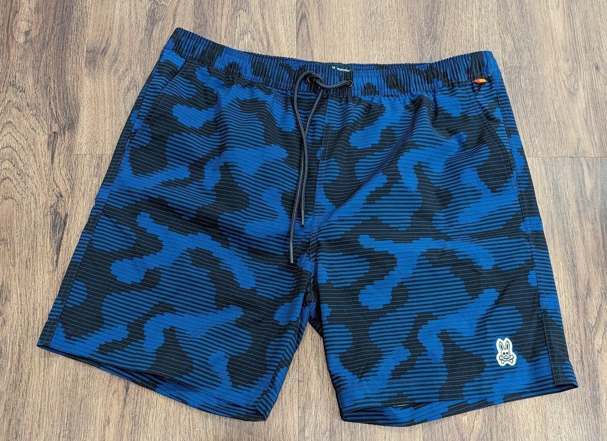 Psycho Bunny mens swim trunks size XL EUC