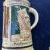 Antique Circa 1910 German Stein Provincetown Mass. Mayflower, Town Hall Piligrim