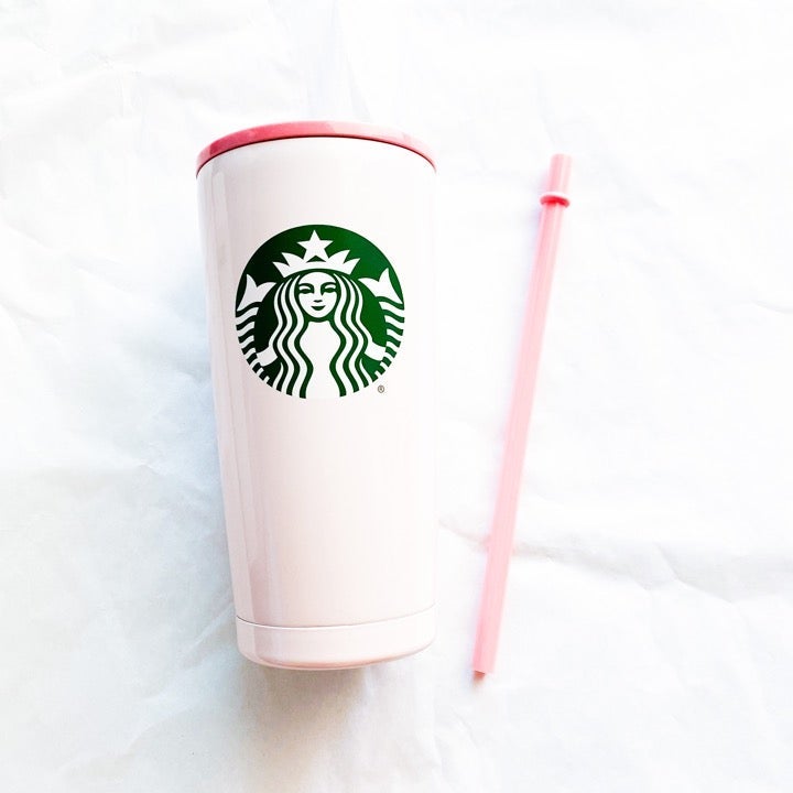 Starbucks Disney Ceramic Pink Disneyland Travel Tumbler
