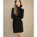 NWT Splendid Supersoft Mock Neck Dress Sweater Dress long sleeve knit Black
