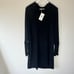 NWT Splendid Supersoft Mock Neck Dress Sweater Dress long sleeve knit Black