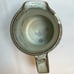 Vintage stoneware pottery pitcher Green beige brown large Stamped