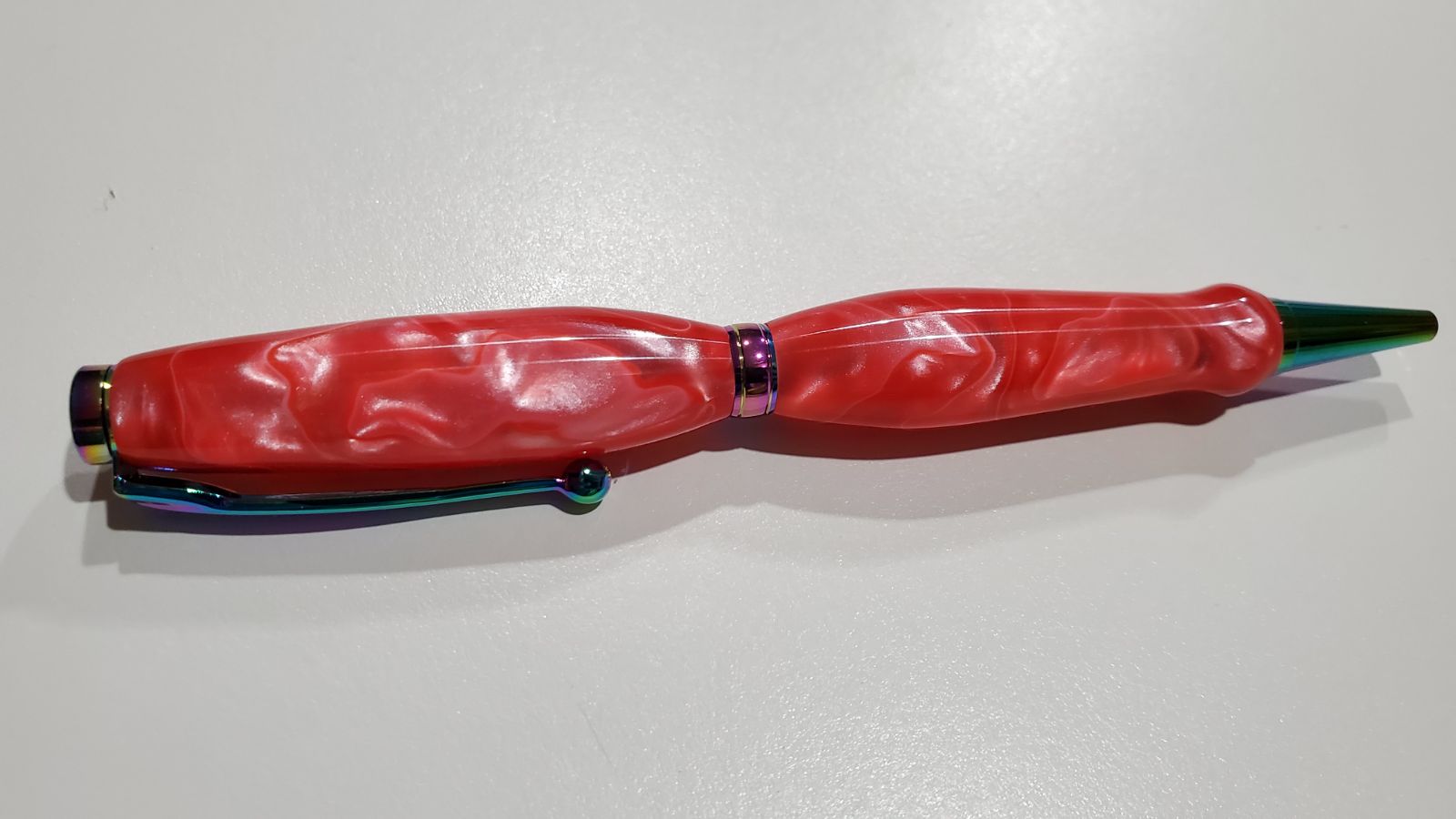 Handcrafted multi color ballpoint ink pe