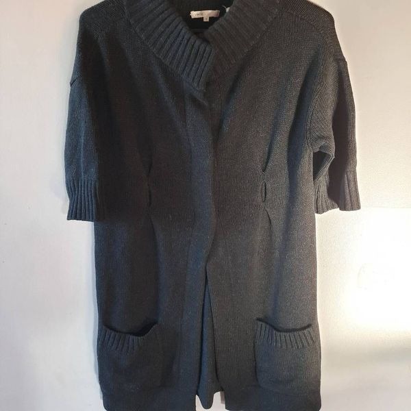 Vince Cashmere & Wool Button Up Duster - detail