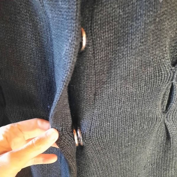 Vince Cashmere & Wool Button Up Duster - detail
