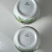 Set Of 2 Occupied Japan Porcelain Vase Flowers Gold Rim Double Handled 6”