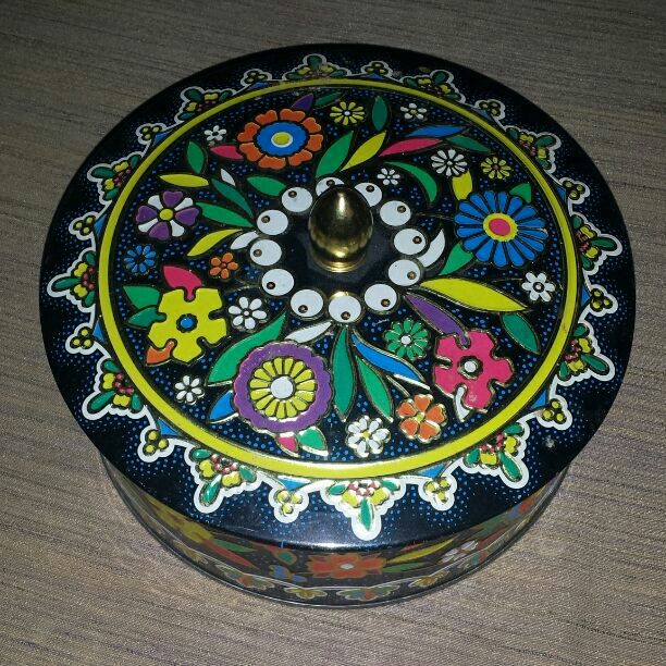 Beautifully painted canister