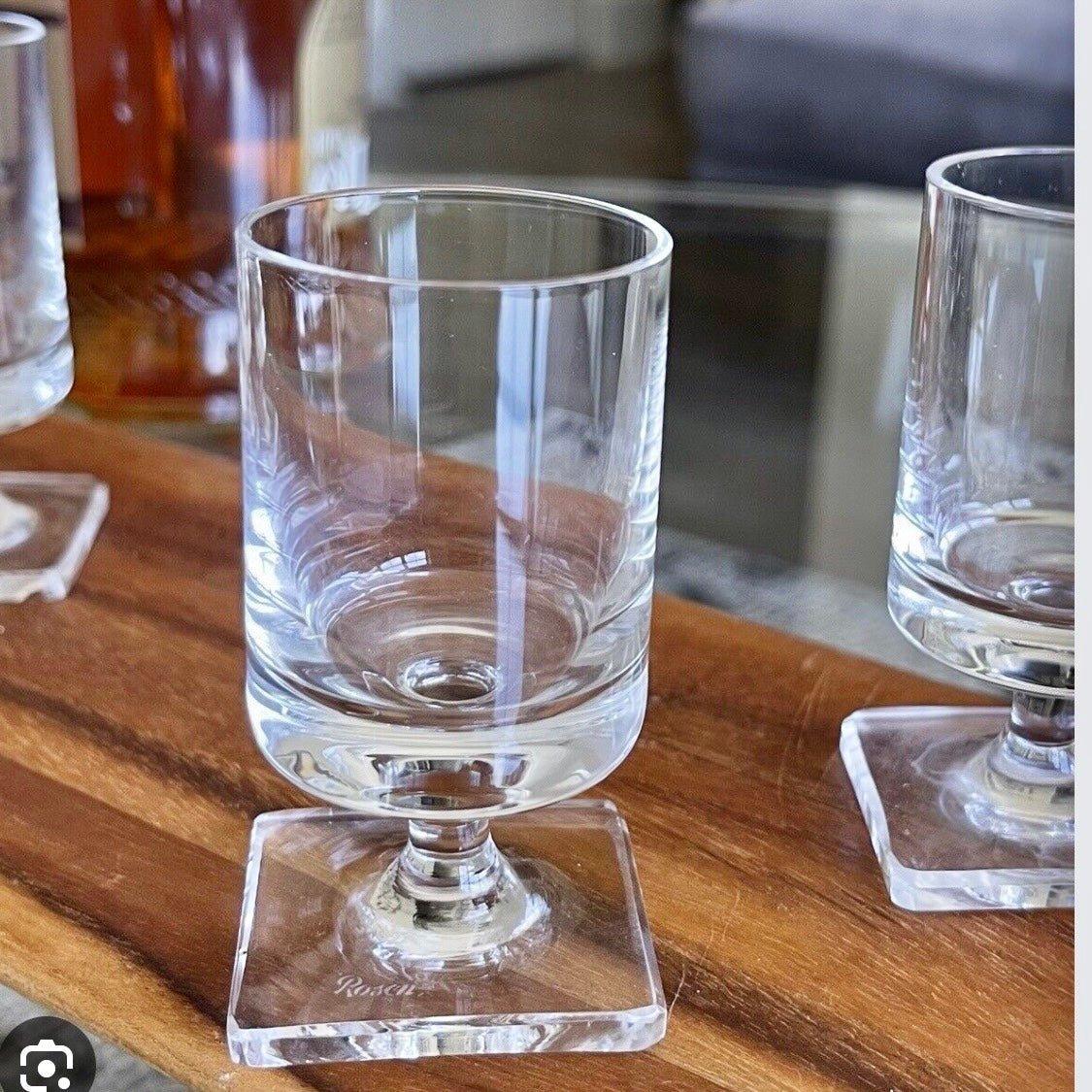 Rare Mid century 5 Rosenthal studio line Largo crystal cordial or shot glasses