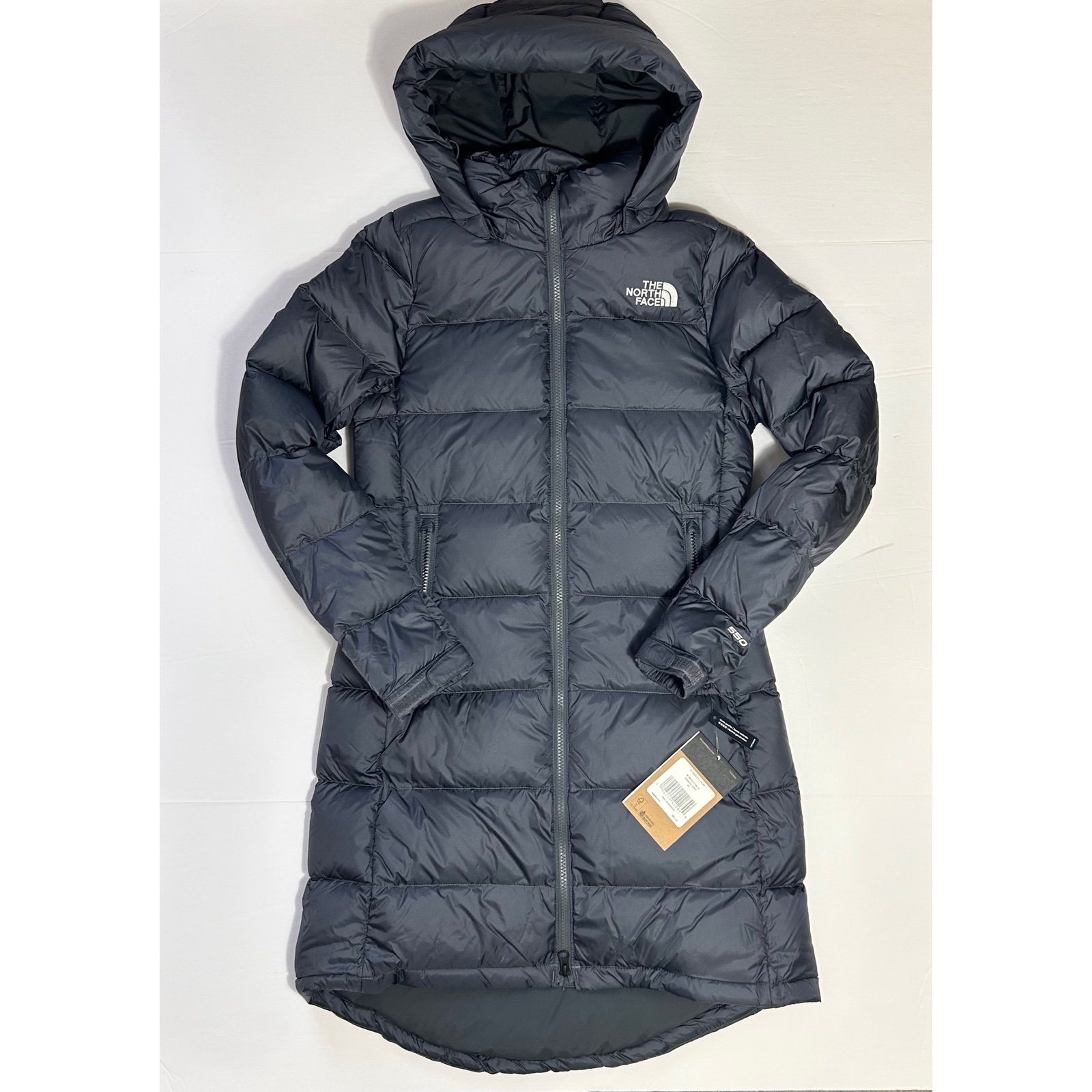 The North Face Women's Metropolis Parka 3 Down Coat Vanadis Grey Sz XS BRAND NEW