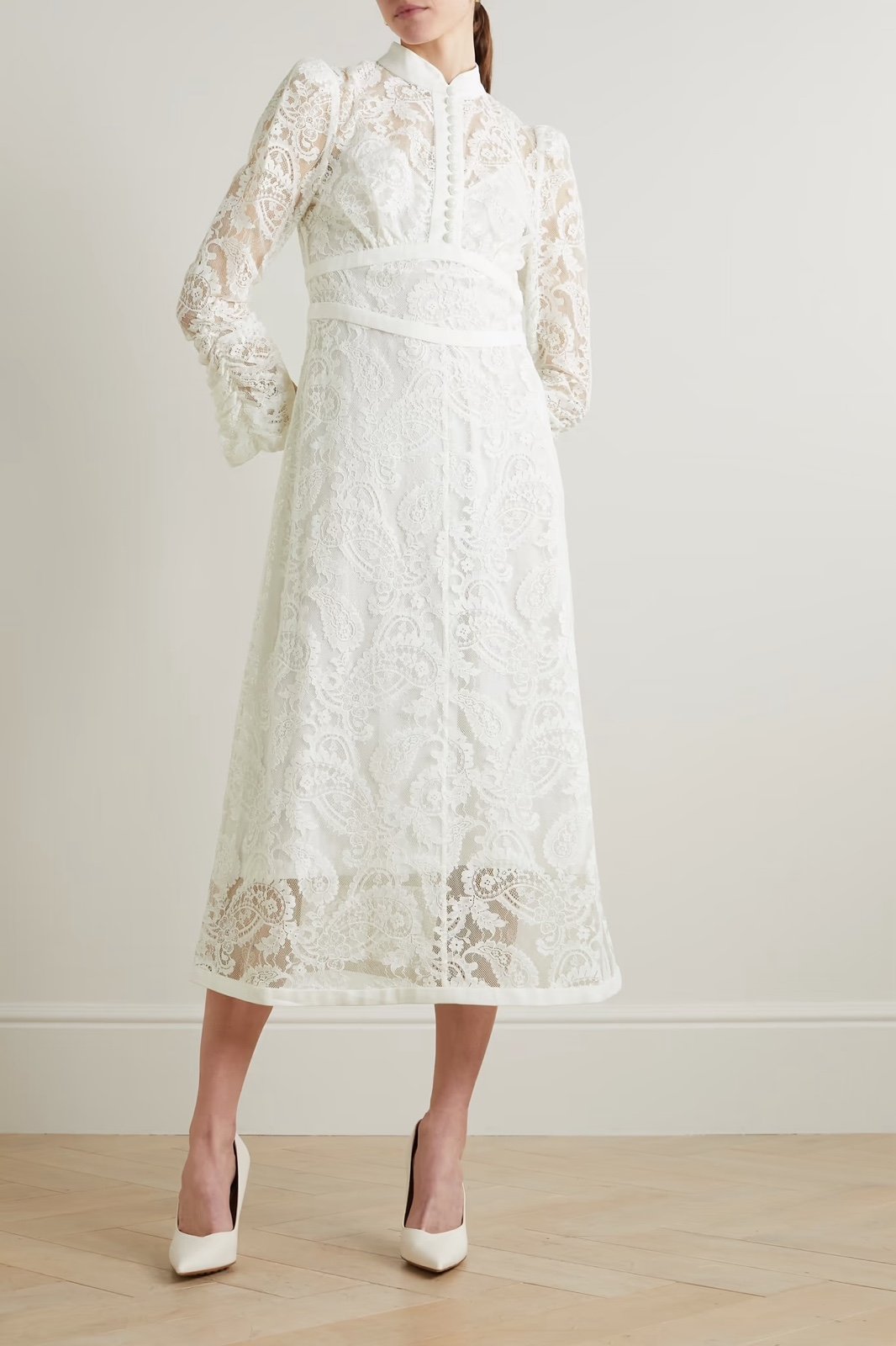 zimmermann dress white lace midi