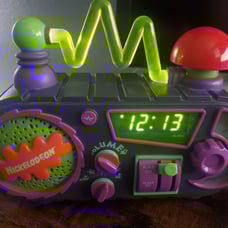 VTG Nickelodeon Time Blaster Rise & Slime Alarm Clock Radio TESTED WORKS 1995