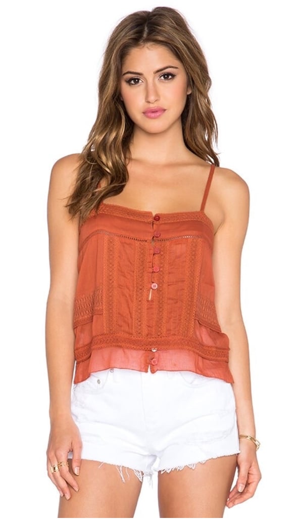 Chloe Oliver Foxxy Cropped Top Size S Safron