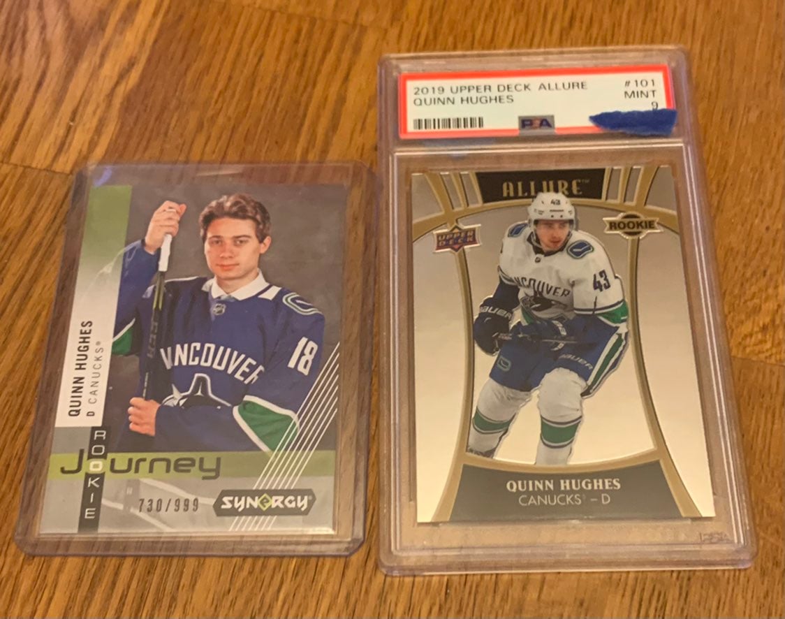 Quinn Hughes Rookie Lot