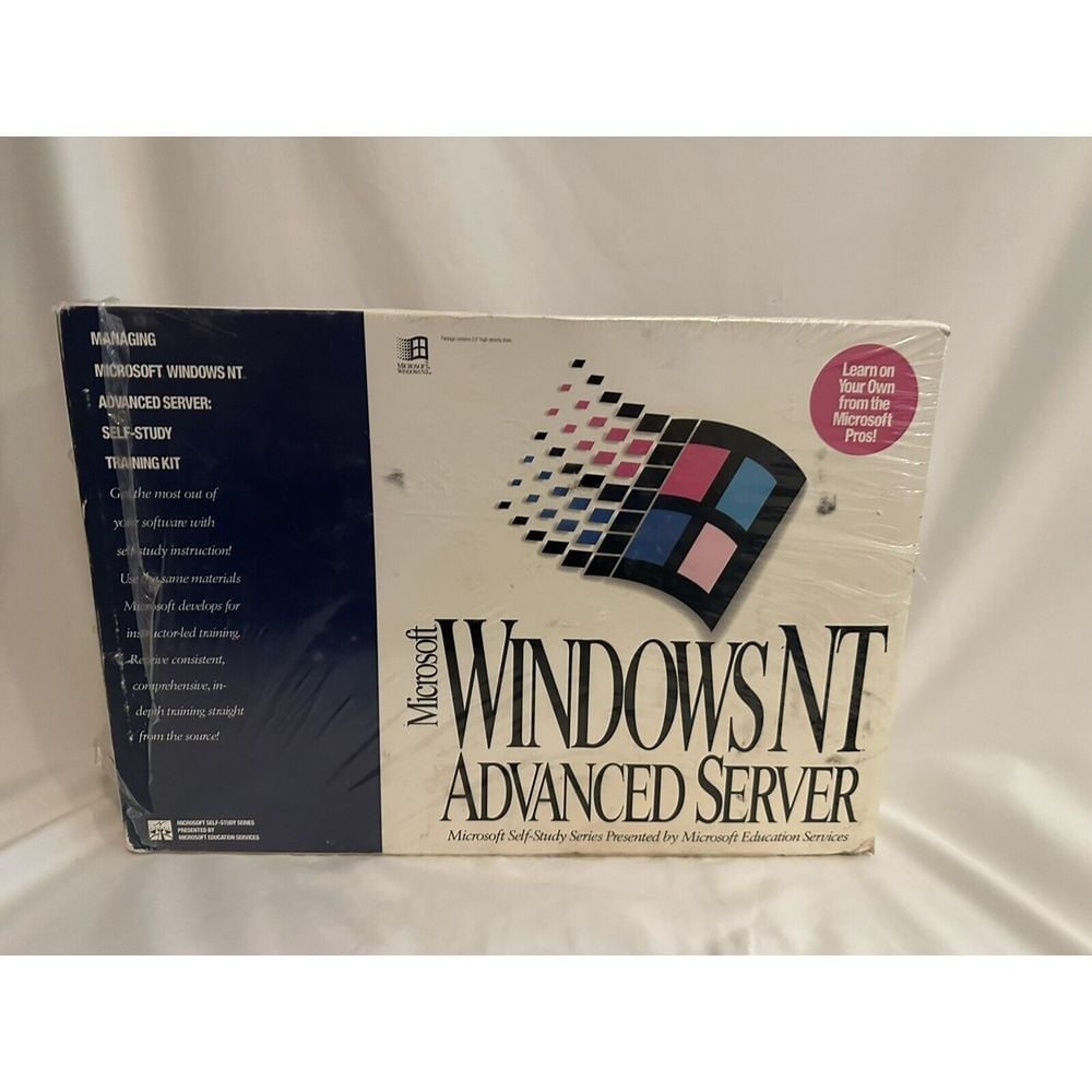 Vintage Microsoft WindowsNT Advanced Server Training Kit Unopened 1993