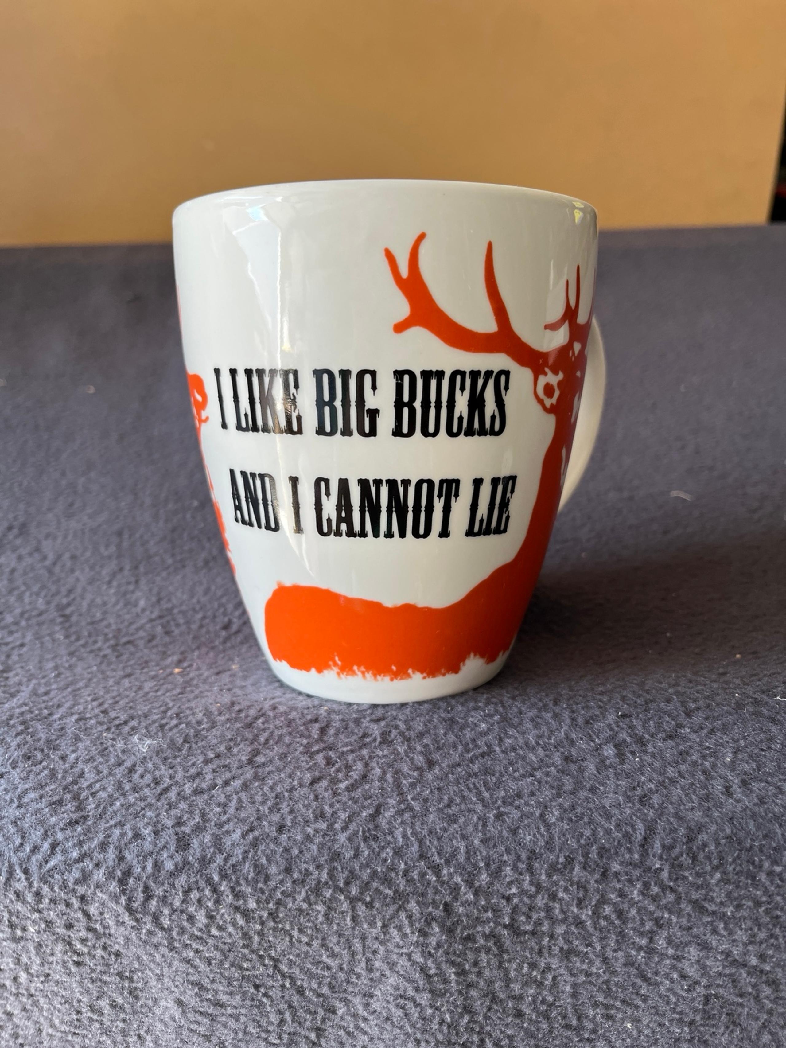 16 oz coffee mug Mossy Oak/ I like big bucks