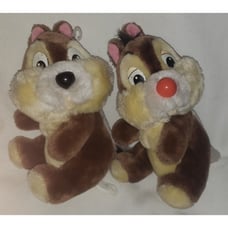 Vintage Plush Chip n Dale Rescue Rangers Disneyland Walt Disney World 10”