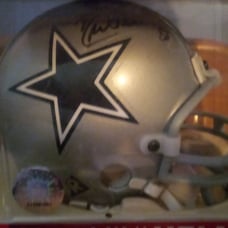 autographed mini helmets