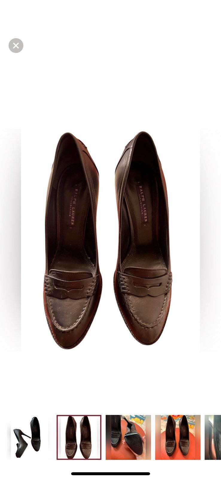 Ralph Lauren Purple Label Loafer Heels