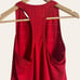 Athleta High Neck Chi Double Stripe Red Tank Top Size Small