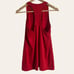 Athleta High Neck Chi Double Stripe Red Tank Top Size Small