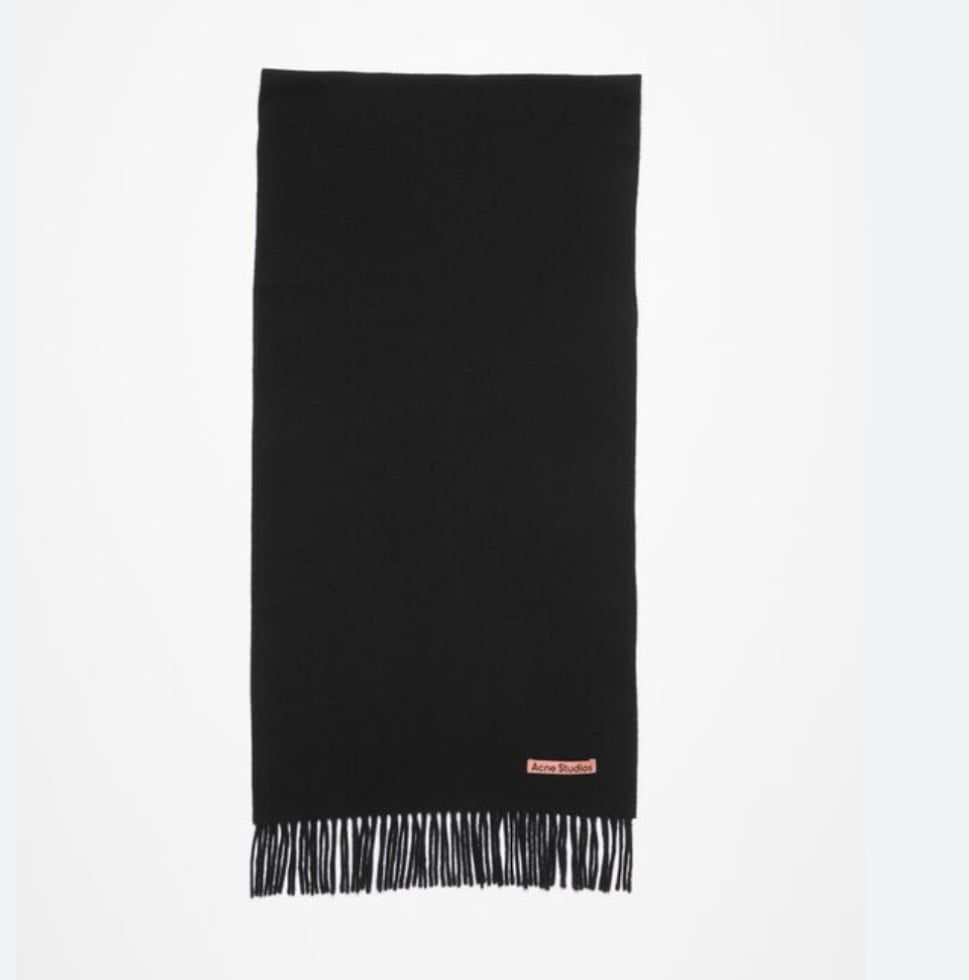 ACNE STUDIOS Canada Narrow Fringed wool scarf