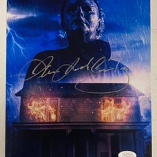 Michael myers james Jude Courtney autographed signed photo proof jsa coa AF66932