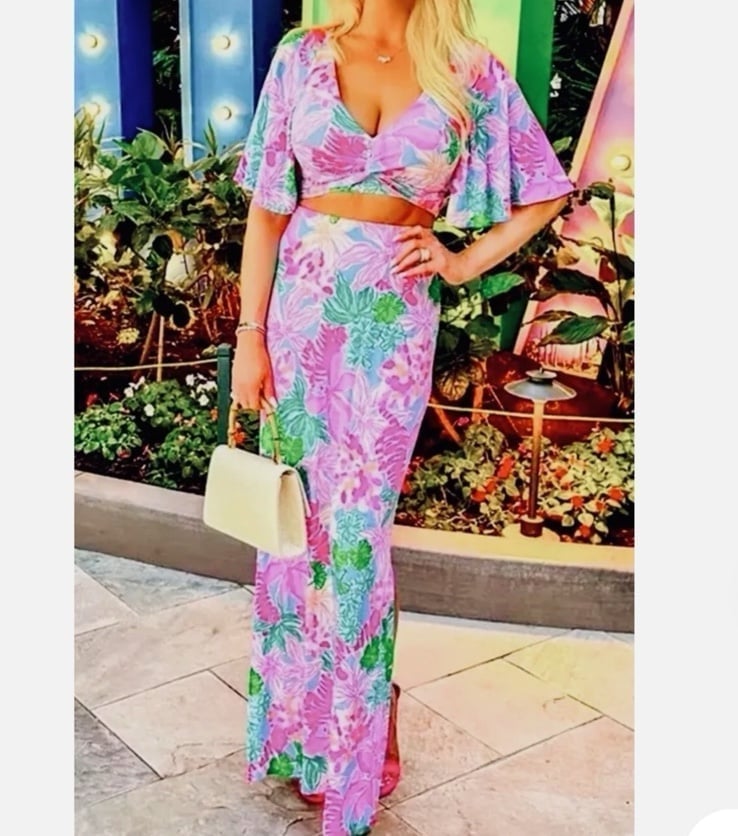 Lilly Pulitzer Minka Maxi Skirt Set Tigers Lair print