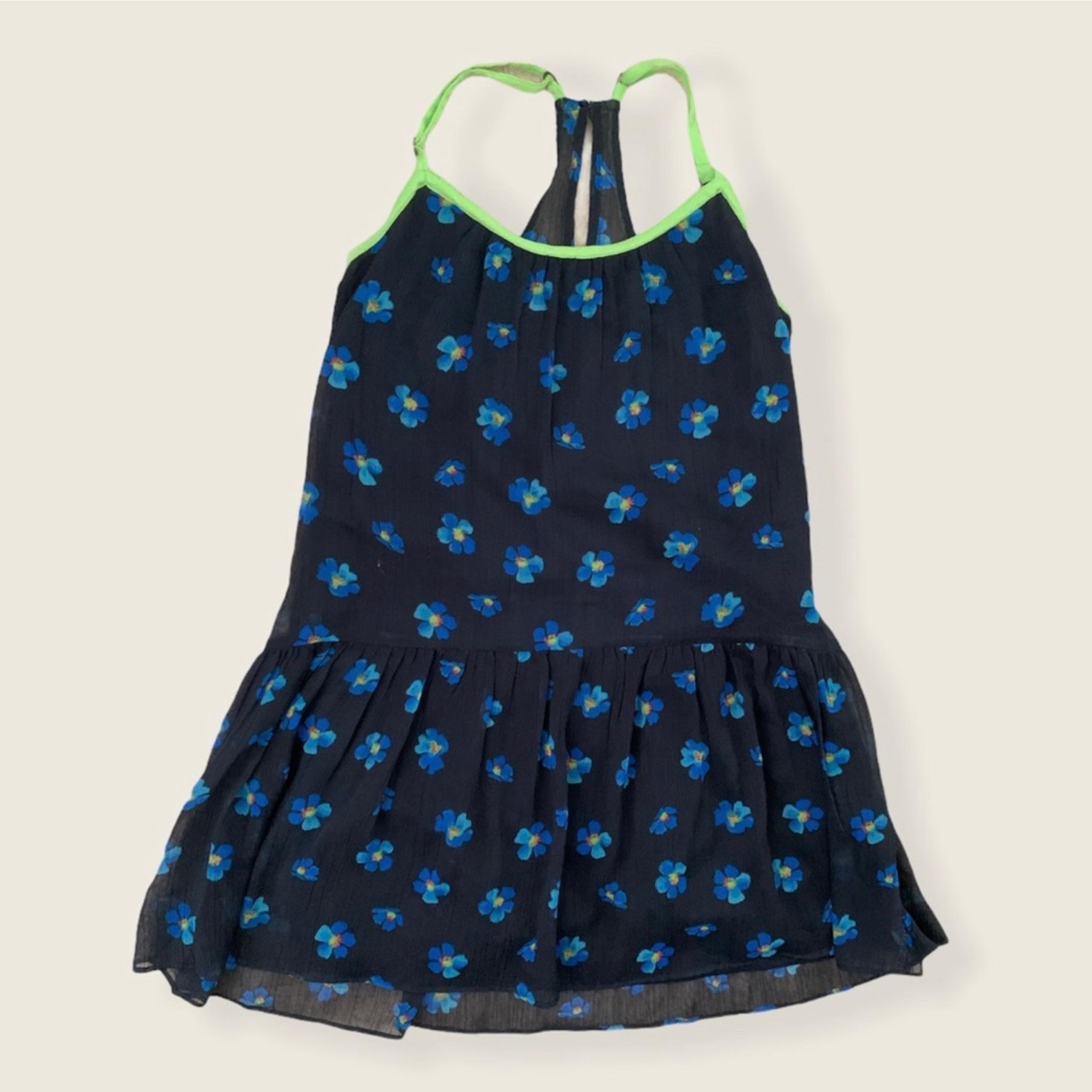 Hollister navy flower tunic tank size S