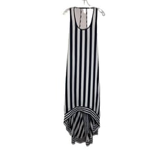 Sugarlips Size M Strappy Striped High Low Hem Dress - HSH1454