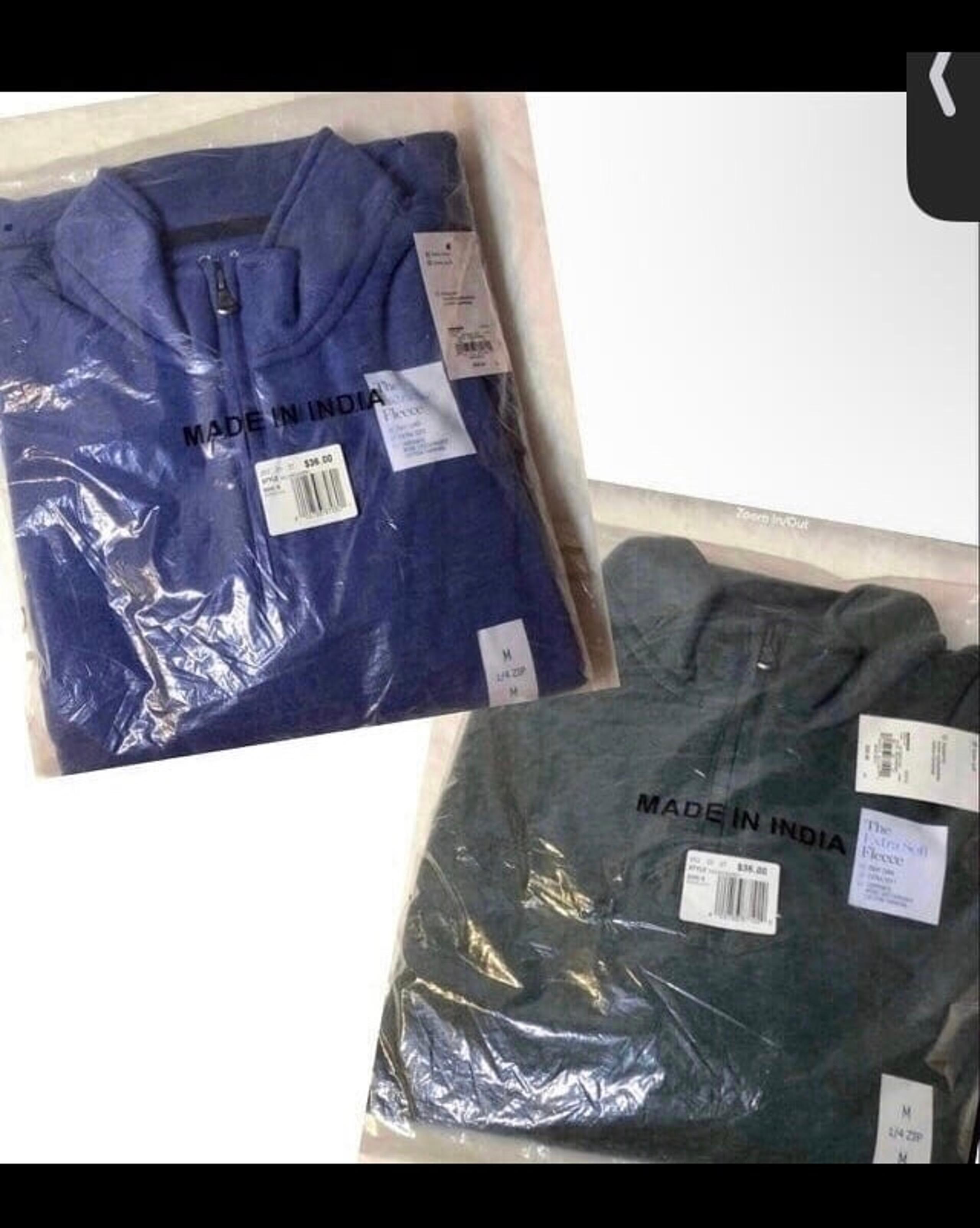 2 NWT Men's MEDIUM Croft & Barrow Extra Soft Fleece Quarter-Zip Pullover