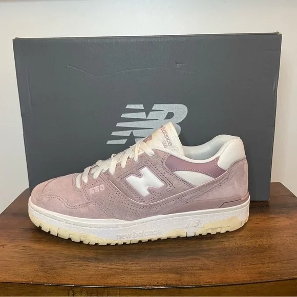 New Balance | 550 Shoes - Lilac Chalk Suede ; Womens 10.5