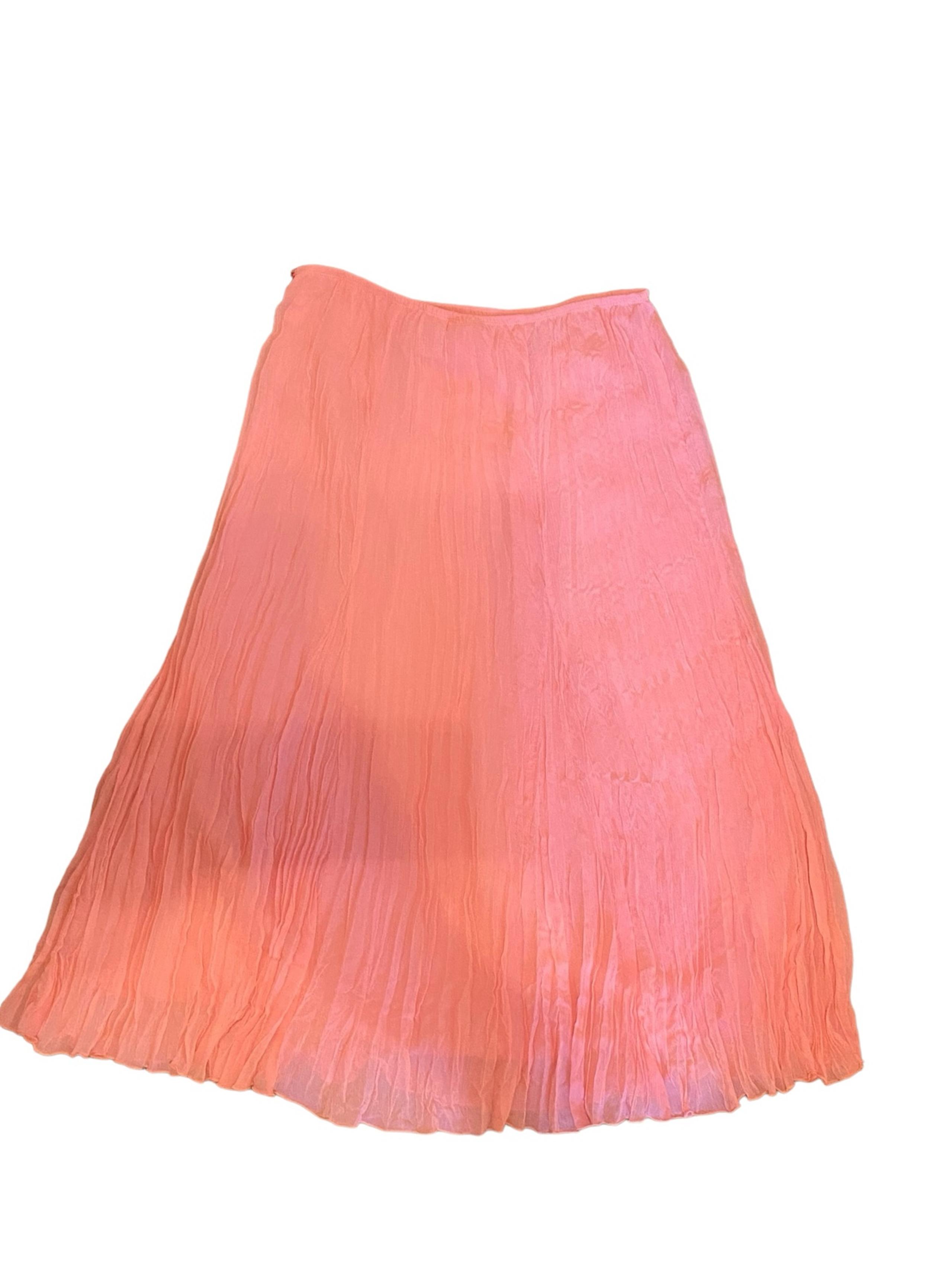 Women’s Ruby Rd Pretty & Pink Blush Pleated Skirt Size 14 NWT