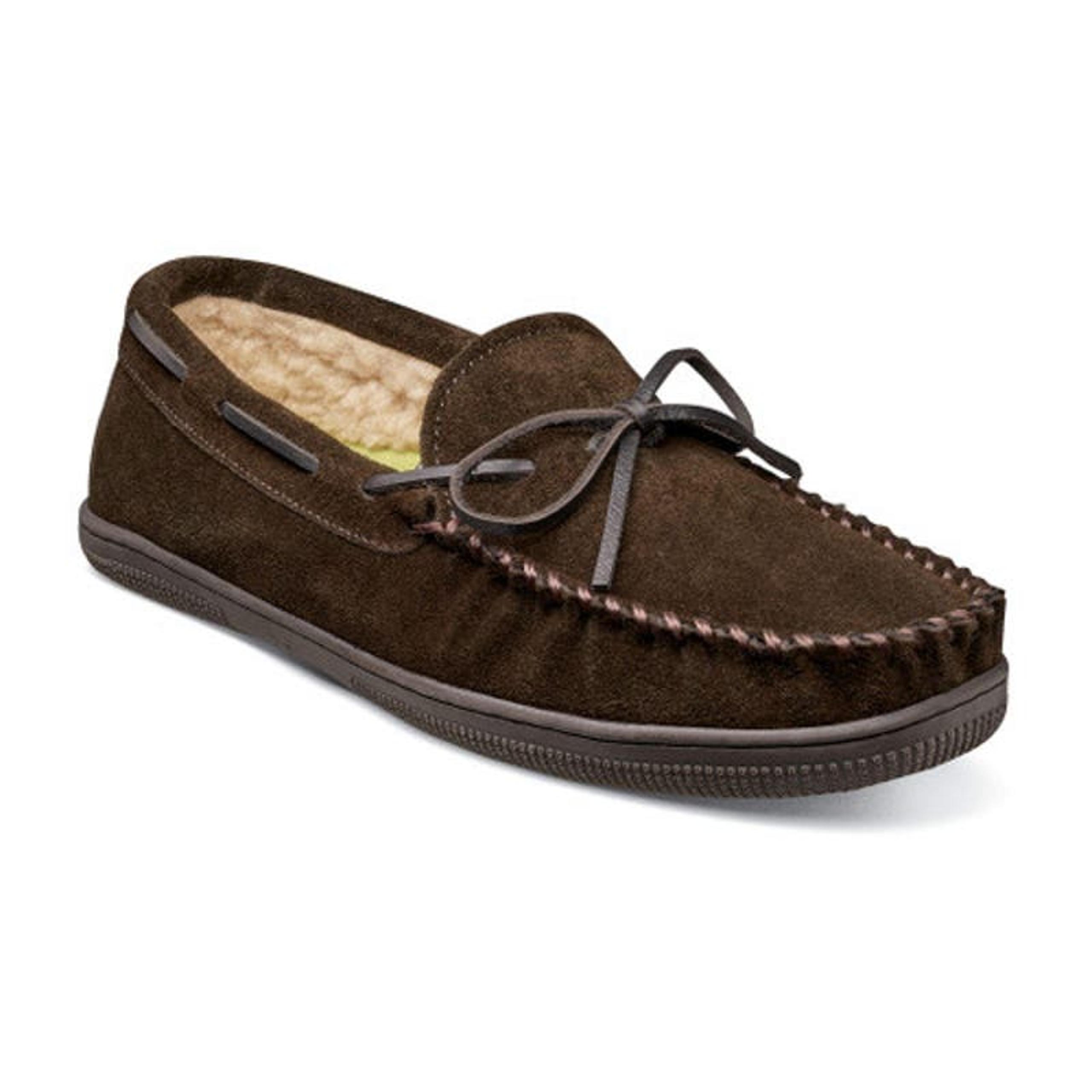 "Florsheim Cozy Tie Slipper - Men's Chocolate Size 9"