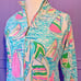 Lilly Pulitzer You Gotta Regatta HTF RARE Large Luxletic Jacket
