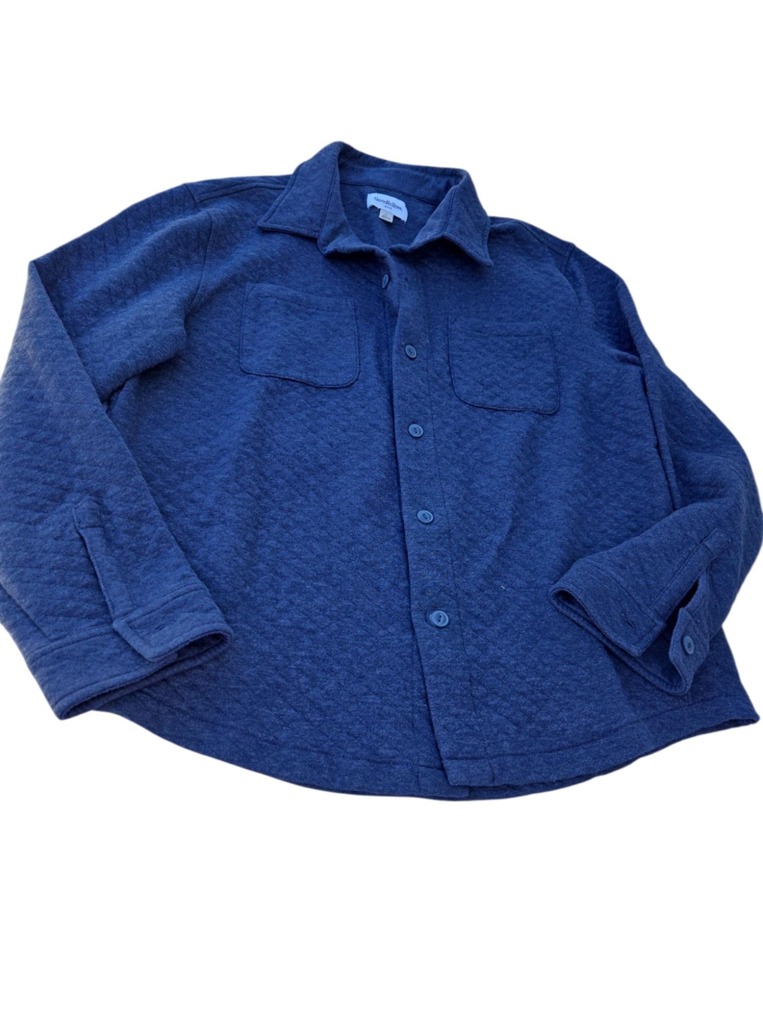 Grey Goodfellow & Co button front men's shirt