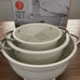 Classic White Footed Colander Set - Set of 3