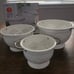 Classic White Footed Colander Set - Set of 3
